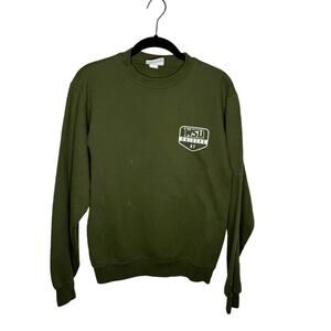 CHAMPION / olive army green WSU Wright State University crewneck sweatshirt / XS
